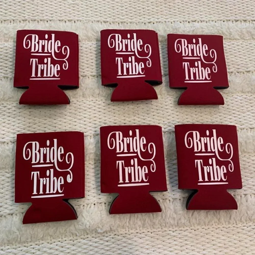 Set of 6 Brand NEW Red & White 